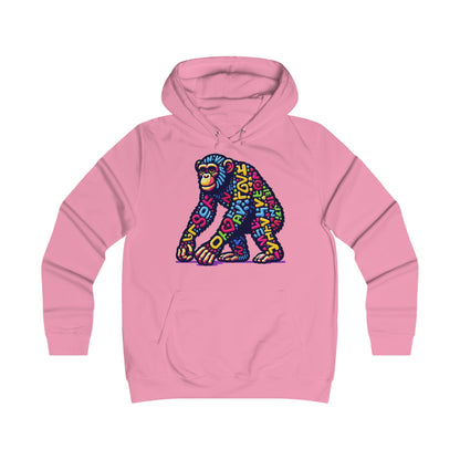 Hoodie with Love Monkey Design, Unisex Premium Crewneck, Stylish & Comfortable Outfit, Great Gift for Friends or Loved Ones