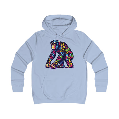 Hoodie with Love Monkey Design, Unisex Premium Crewneck, Stylish & Comfortable Outfit, Great Gift for Friends or Loved Ones