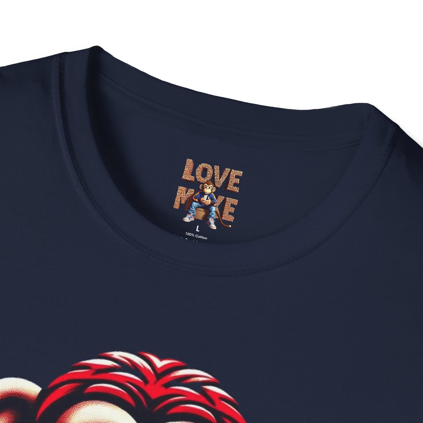 T-Shirt Love Monkey Unisex Softstyle - Fun Casual Wear - Perfect Gift for Couples & Friends