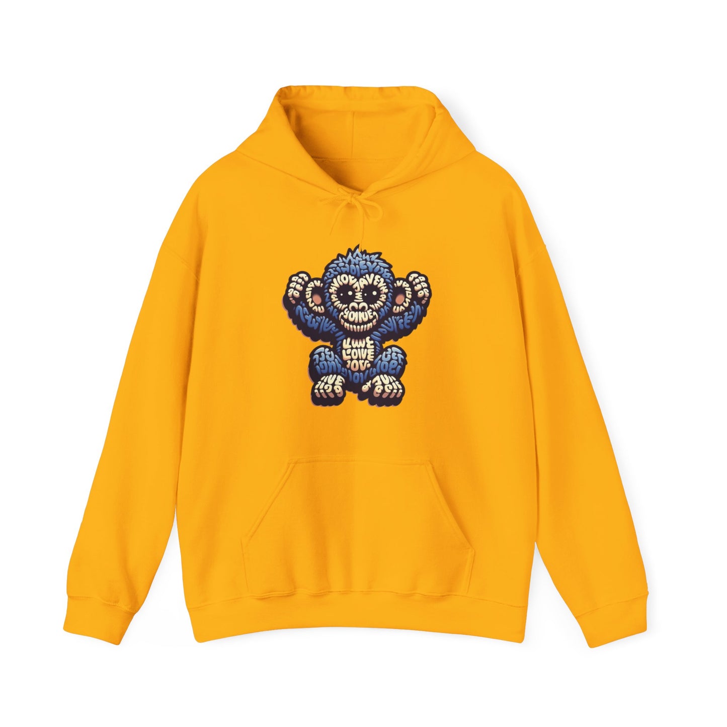 Designer Love Monkey Hoodie - Cool Graphic Animal Top, Ideal for Casual Outfits, Designer Hoodie