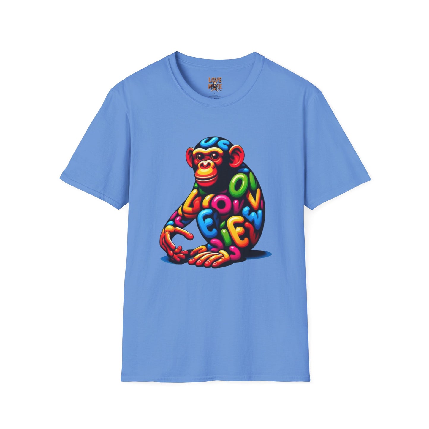 T-Shirt Love Monkey - Cool & Stylish Unisex Softstyle Tee for Casual Wear, Perfect Gift for Friends and Family