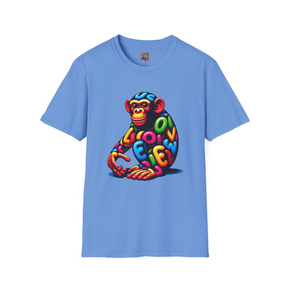 T-Shirt Love Monkey - Cool & Stylish Unisex Softstyle Tee for Casual Wear, Perfect Gift for Friends and Family