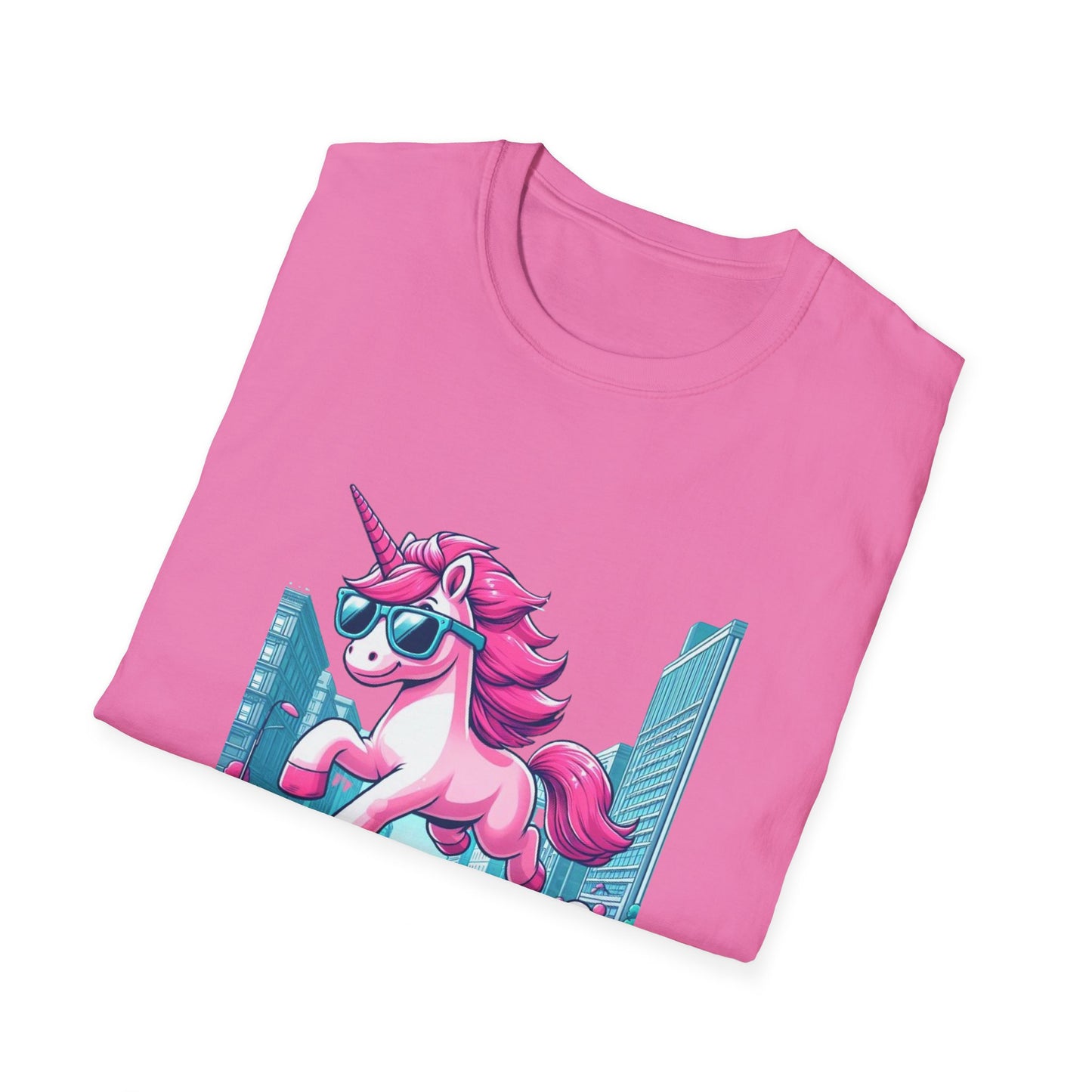 Unicorn T-Shirt: Unique Cool Unicorn In The City Print, Ideal for Everyday Outfits and Unicorn Themed Gifts