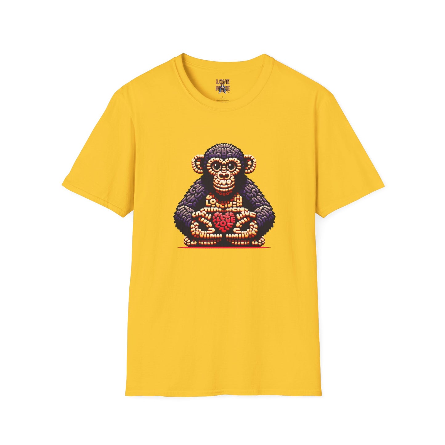 Designer Love Monkey T-Shirt - Cool Graphic Animal Top, Ideal for Casual Outfits, Designer Shirt