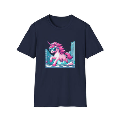 Unicorn T-Shirt: Unique Cool Unicorn In The City Print, Ideal for Everyday Outfits and Unicorn Themed Gifts