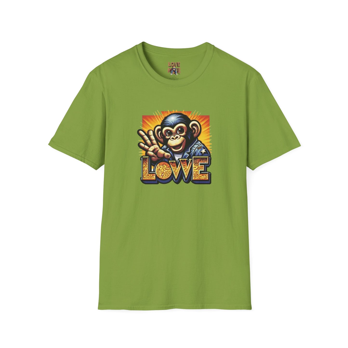 Stylish Love Monkey T-shirt - Stand Out with Funky Design, Perfect for Everyday Wear & Gifting to Fashion Enthusiasts