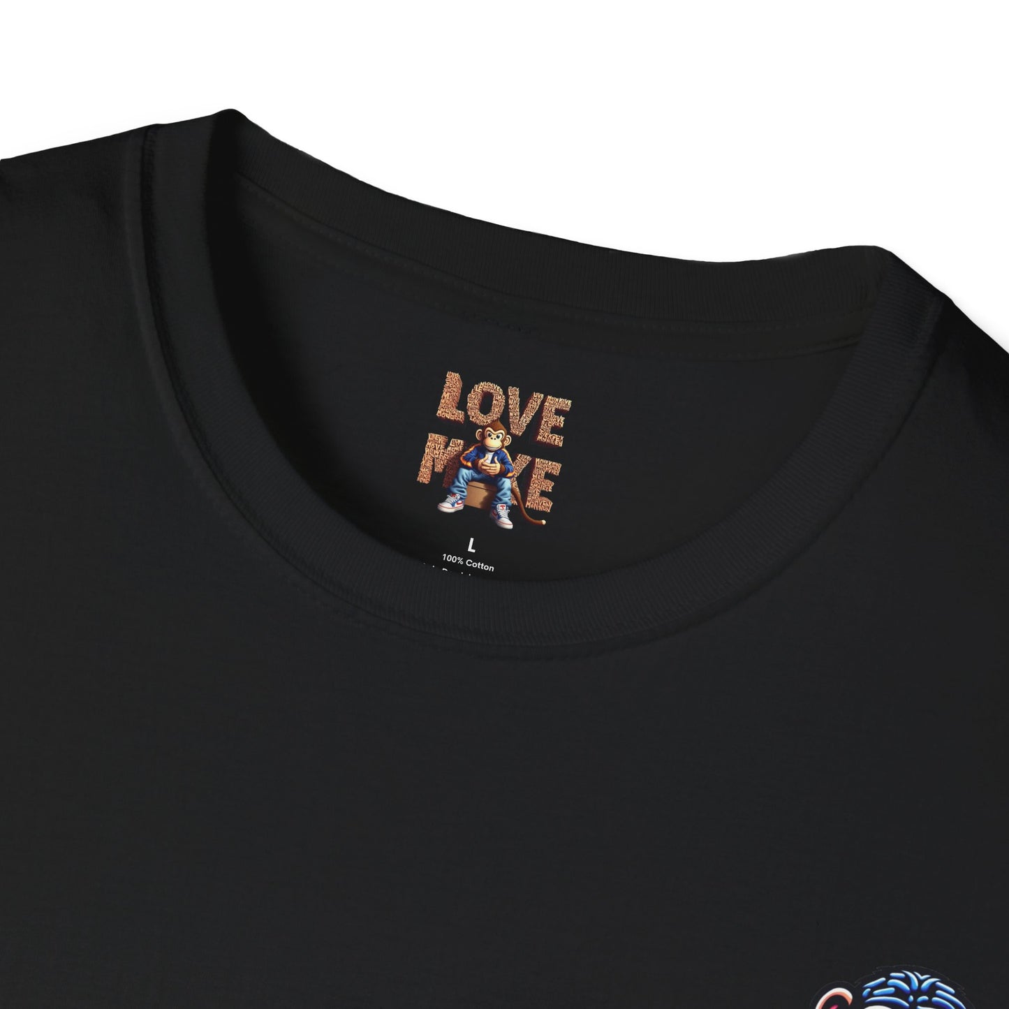 Love Monkey T-Shirt - Unique Designer Graphic Tee, Perfect Casual Wear, Ideal Designer Wear Gift