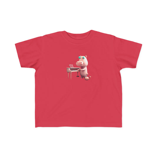 Pink Hippo Toddler's Fine Jersey Tee