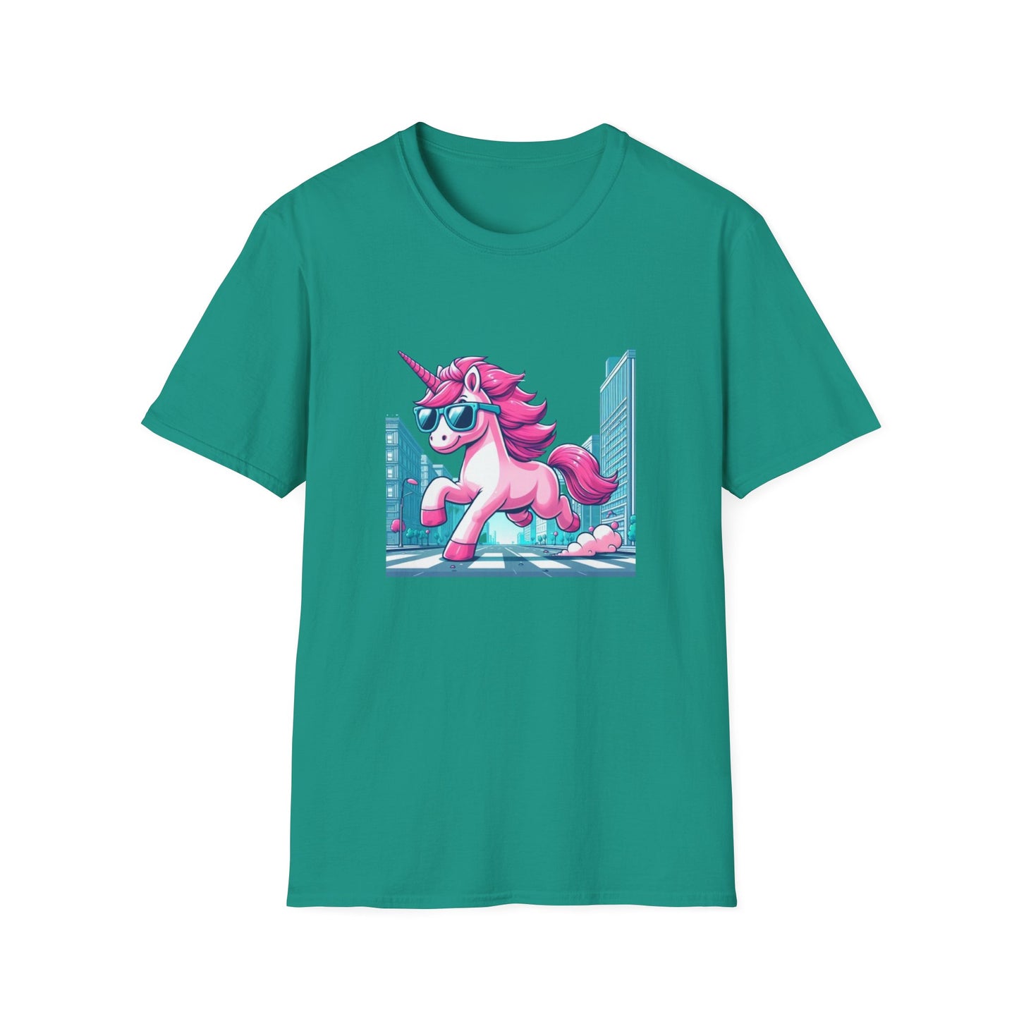 Unicorn T-Shirt: Unique Cool Unicorn In The City Print, Ideal for Everyday Outfits and Unicorn Themed Gifts