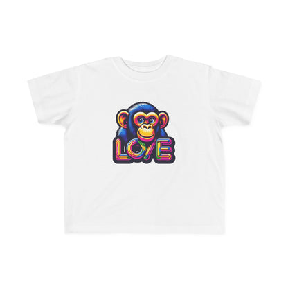 T-Shirt Love Monkey for Toddlers - Adorable Kids Tee for Playtime Fun - Perfect Birthday or Baby Shower Gift