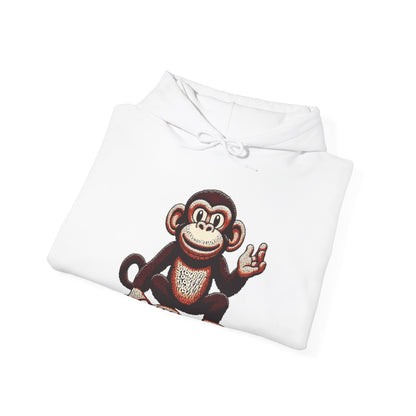 Designer Love Monkey Hoodie - Cool Graphic Animal Top, Ideal for Casual Outfits, Designer Hoodie