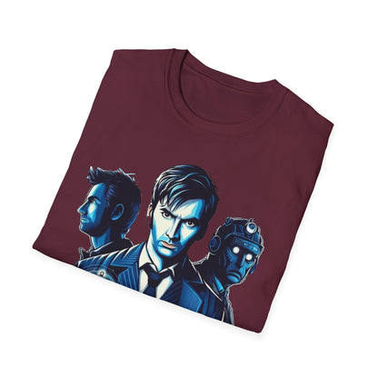 Dr Who Inspired Fan Art T-Shirt, Timeless Whovian Tee, Casual Cosplay Apparel, Unique Sci-Fi Gift