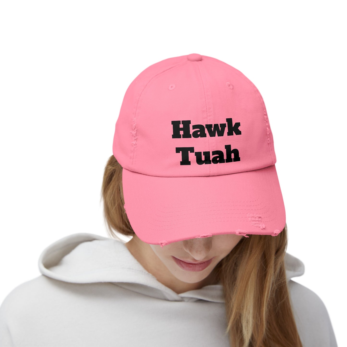 Hawk Tuah -  Unisex Distressed Cap by Savage Designs