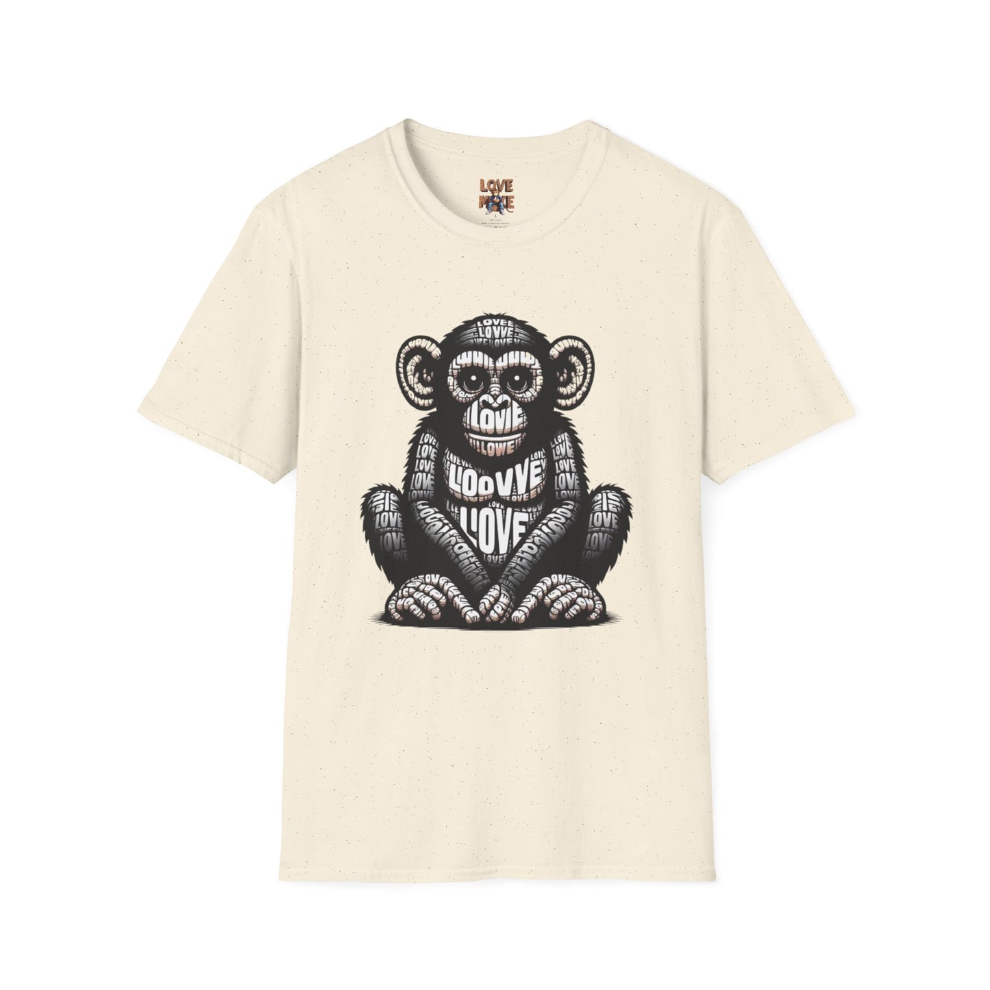 T-shirt - Funky & Stylish Love Monkey Design, Casual Wear for Trendy Fashion Lovers, Perfect Gift for Friends