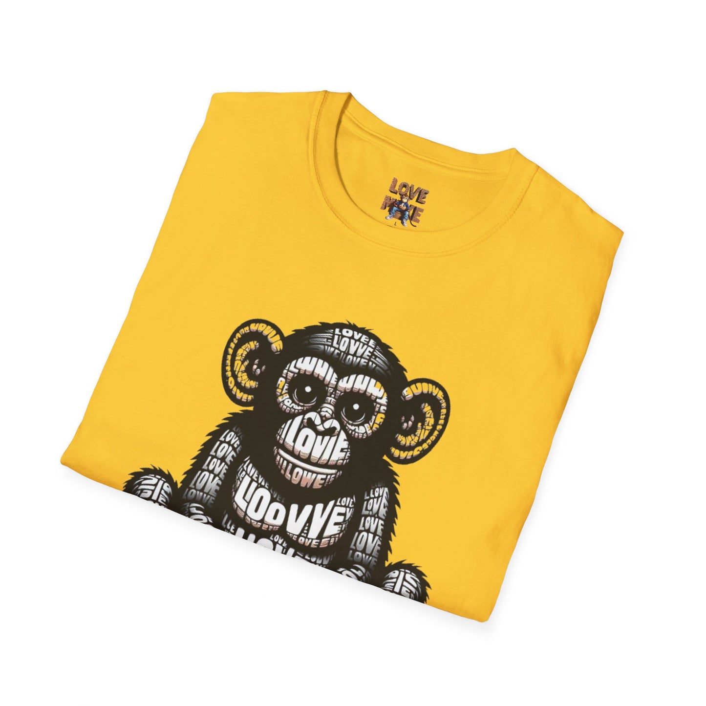 T-shirt - Funky & Stylish Love Monkey Design, Casual Wear for Trendy Fashion Lovers, Perfect Gift for Friends