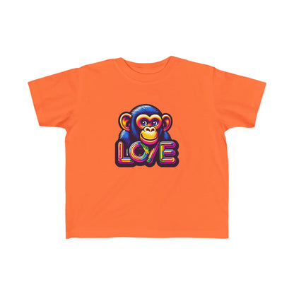 T-Shirt Love Monkey for Toddlers - Adorable Kids Tee for Playtime Fun - Perfect Birthday or Baby Shower Gift