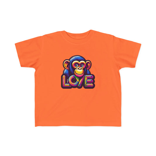 T-Shirt Love Monkey for Toddlers - Adorable Kids Tee for Playtime Fun - Perfect Birthday or Baby Shower Gift