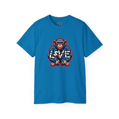 Love Monkey T-Shirt - Trendy Unisex Softstyle Tee for Everyday Style, Ideal Gift for Friends, Family & Loved