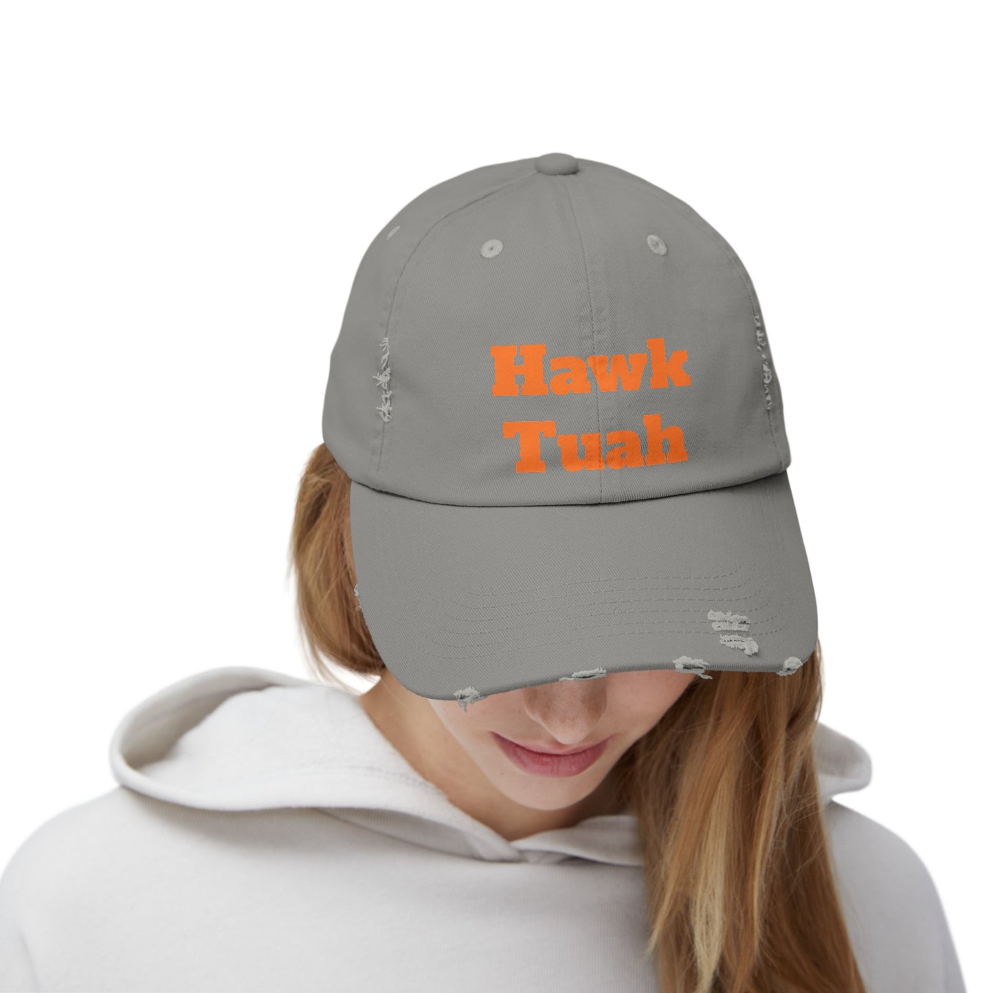 Hawk Tuah -  Unisex Distressed Cap by Savage Designs