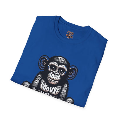 T-shirt - Funky & Stylish Love Monkey Design, Casual Wear for Trendy Fashion Lovers, Perfect Gift for Friends