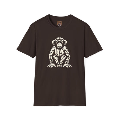 T-shirt - Funky & Stylish Love Monkey Design, Casual Wear for Trendy Fashion Lovers, Perfect Gift for Friends